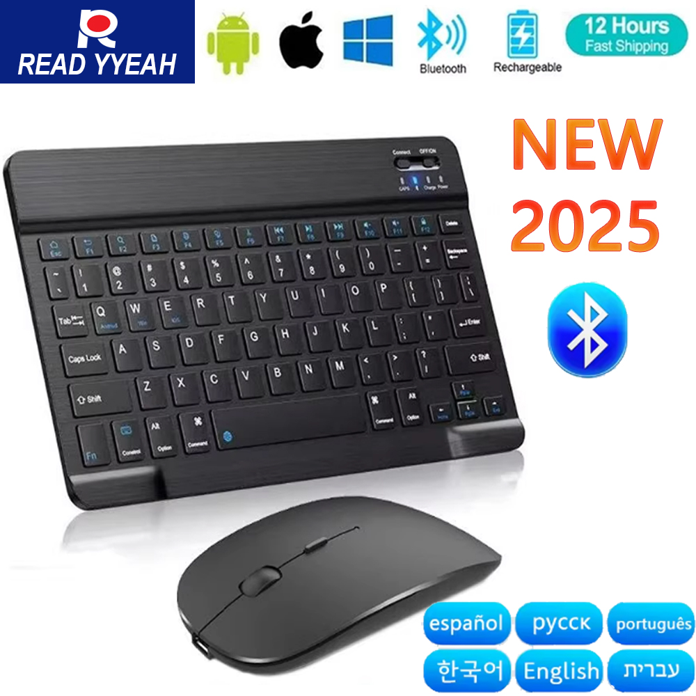 Wireless Keyboard Mini - Keyboard Mouse Nirkabel Bluetooth Baru 2025