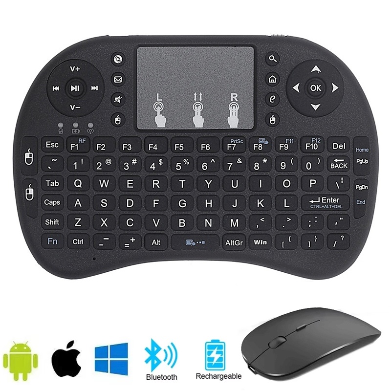 Wireless Keyboard Mini - Keyboard Bluetooth Mini Bahasa Inggris Keyboard