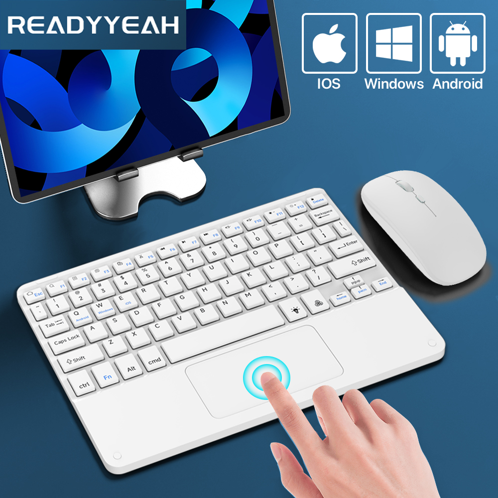 Wireless Keyboard Mini - Touchpad Keyboard dan Mouse nirkabel, Tablet