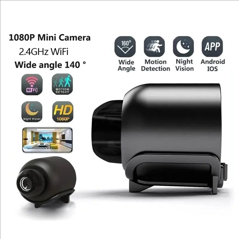 Compact Camera Mirrorless - Kamera Mini HD 1080P WiFi Nirkabel