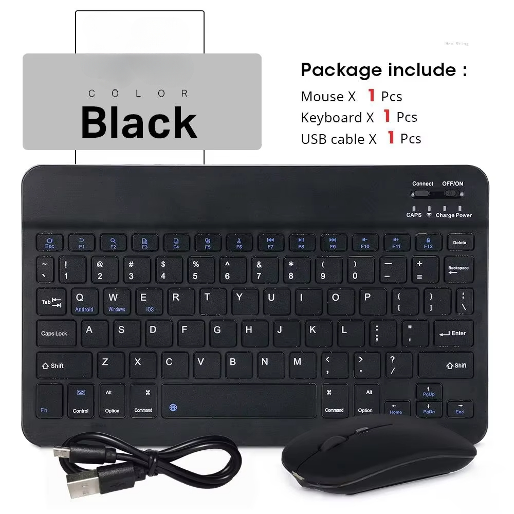 Wireless Keyboard Mini - Keyboard Bluetooth Ibrani 10 Inci untuk