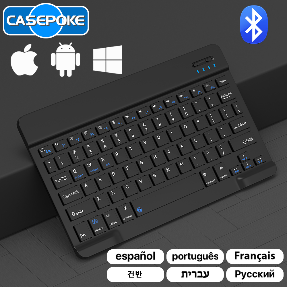 Wireless Keyboard Mini - CASEPOKE Keyboard dan Mouse Mini, untuk