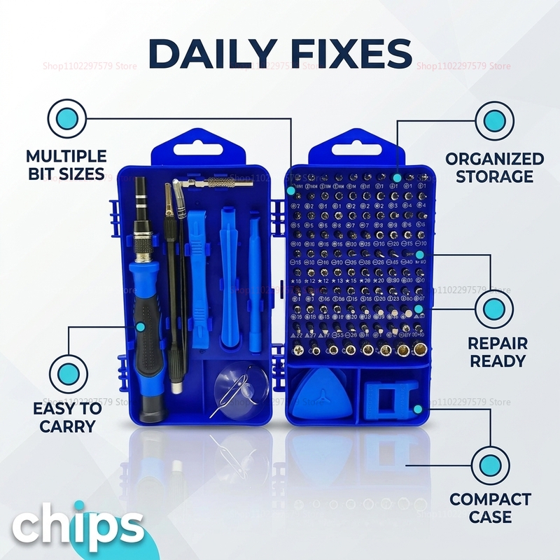 Set Obeng Multifungsi 115 in 1 - Electronics And Gadgets With I ulasan dan harga