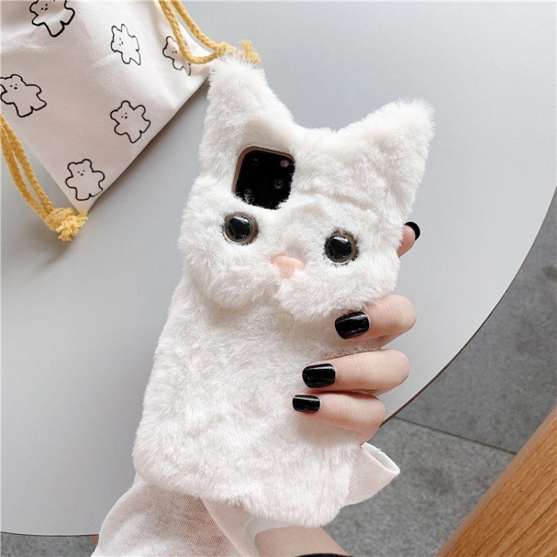 Casing Ponsel Bulu Kucing Kart - Apple Iphone 15 ulasan dan harga