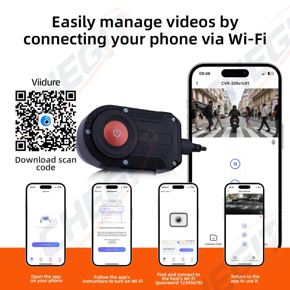 DVR Sepeda Motor 2K HD WiFi de - Compact Camera Mirrorless ulasan dan harga