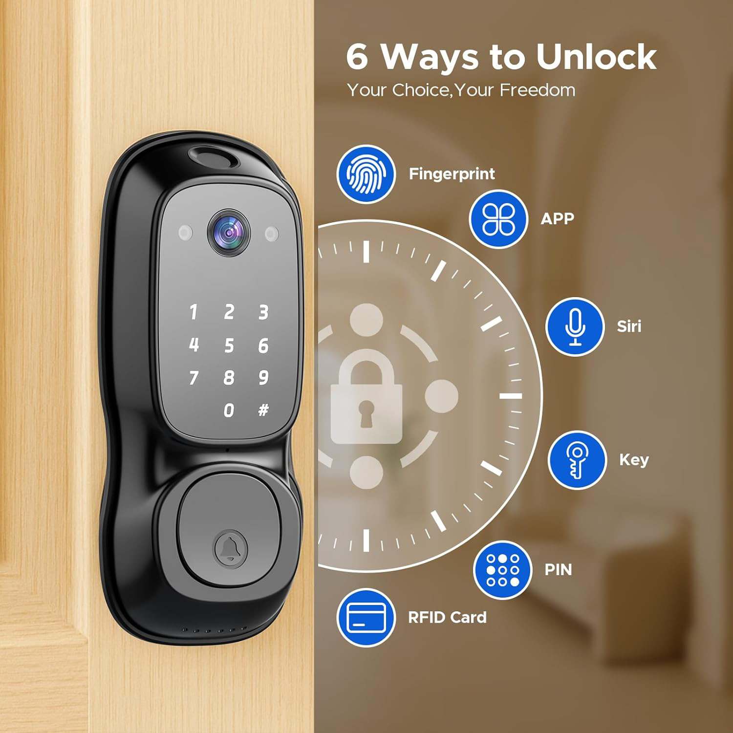 Kunci Pintu Pintar Wifi Tuya ‎ - Electronics & Gadgets Starting With D ulasan dan harga