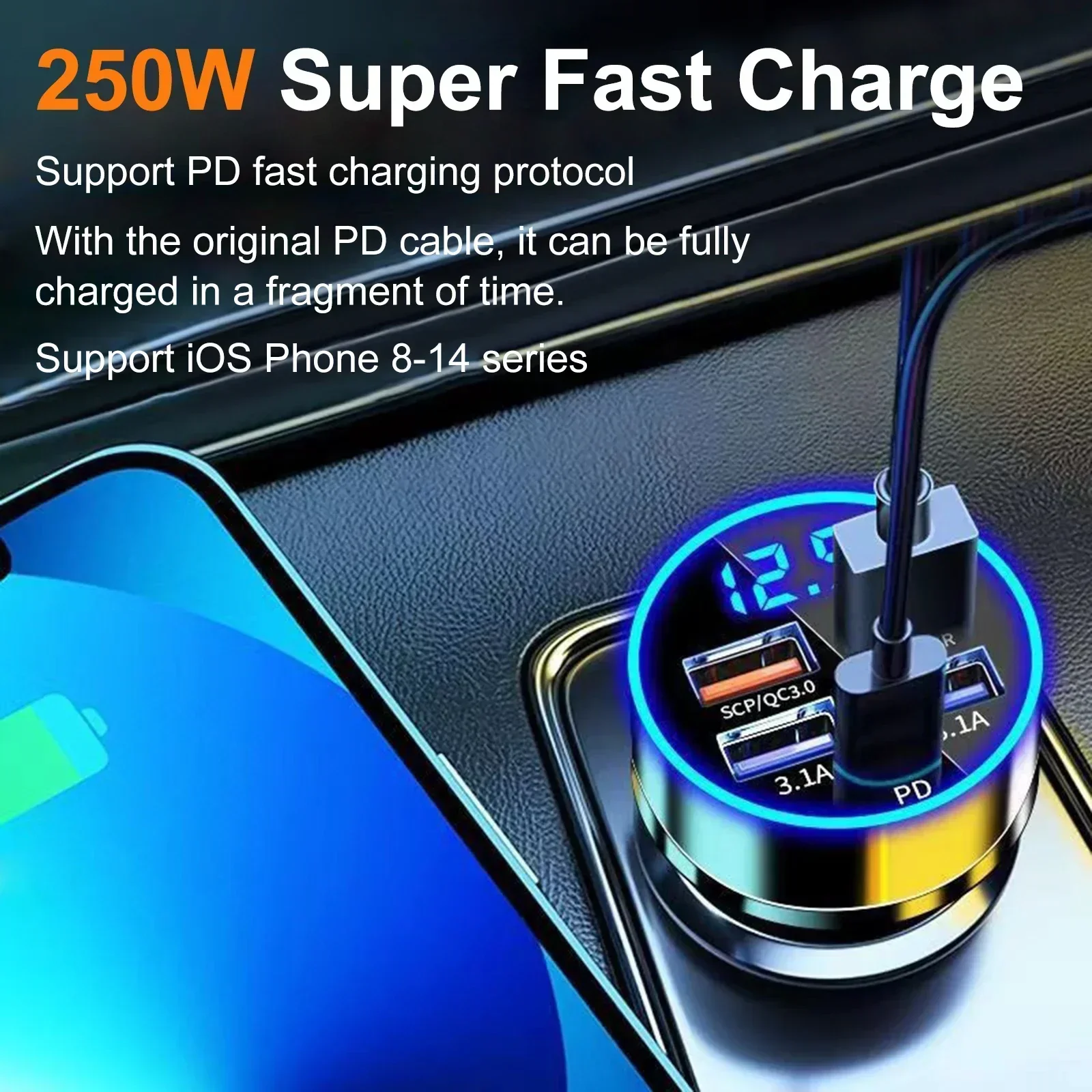 Pengisi Daya Mobil Super Cepat - Election Electronics & Gadgets Store Woocommerce Theme ulasan dan harga