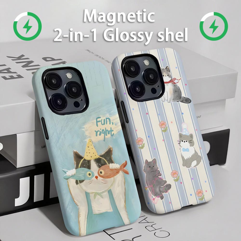 Casing Ponsel Kucing dan Anjin - Apple Iphone 15 ulasan dan harga