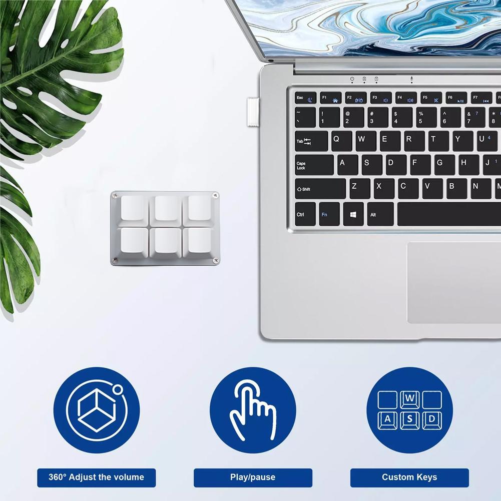 Keyboard Mini 6 Tombol Bluetoo - Wireless Keyboard Mini ulasan dan harga