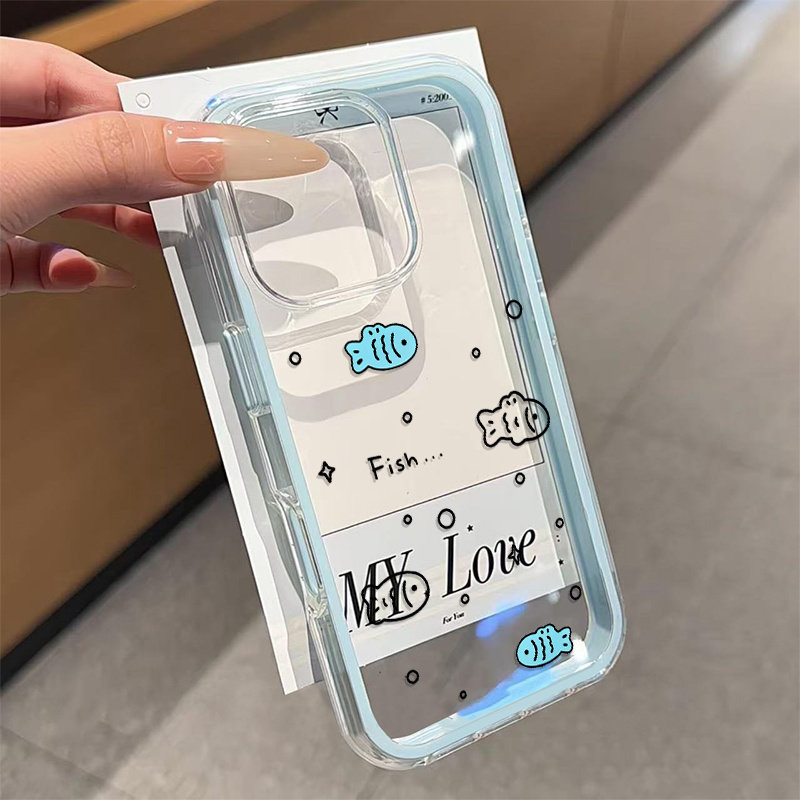 Casing Bening 2in1 Ikan Kecil  - Samsung Galaxy A55 ulasan dan harga