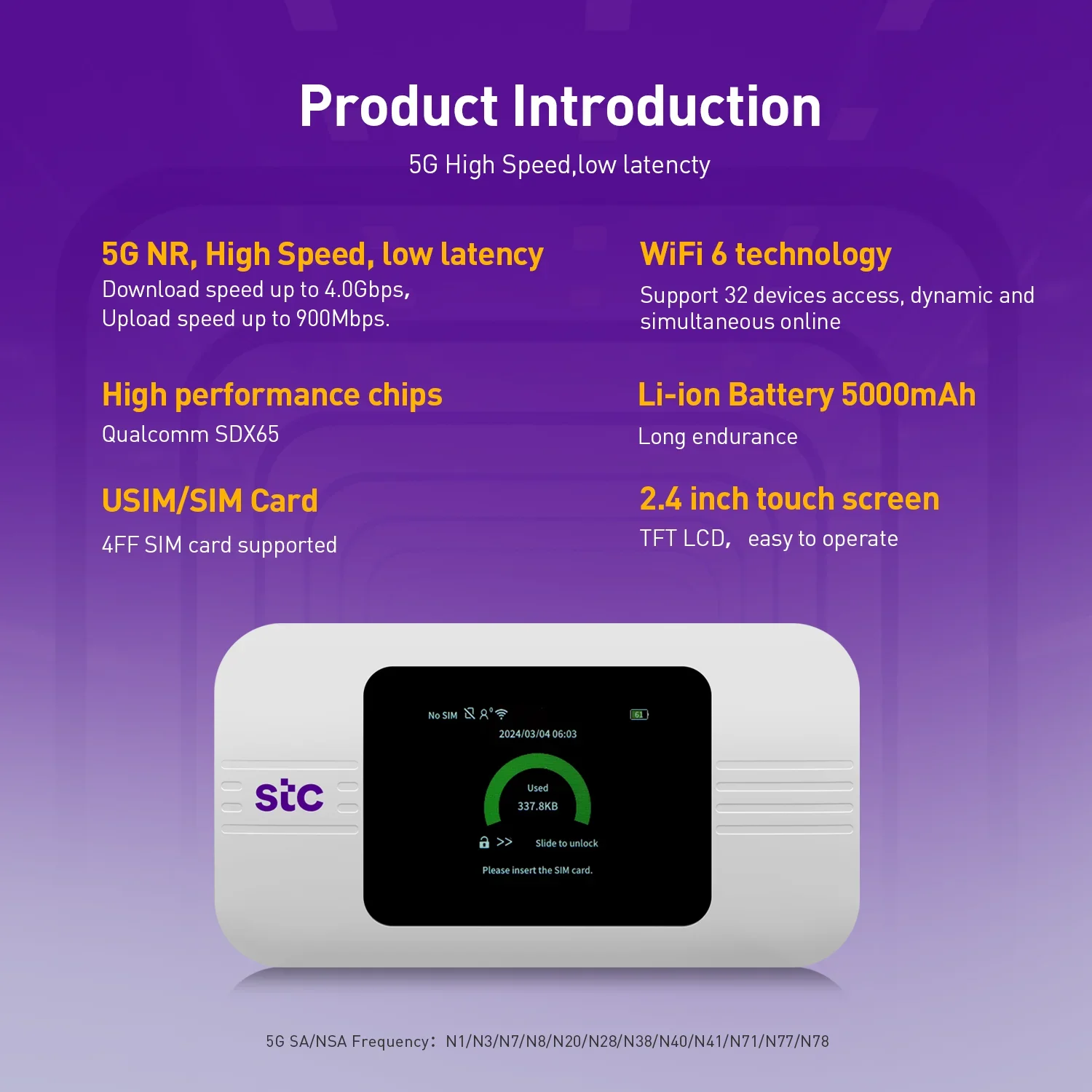 2025SUNCOMM MiFi Portabel Saku - Portable Wifi Hotspot ulasan dan harga