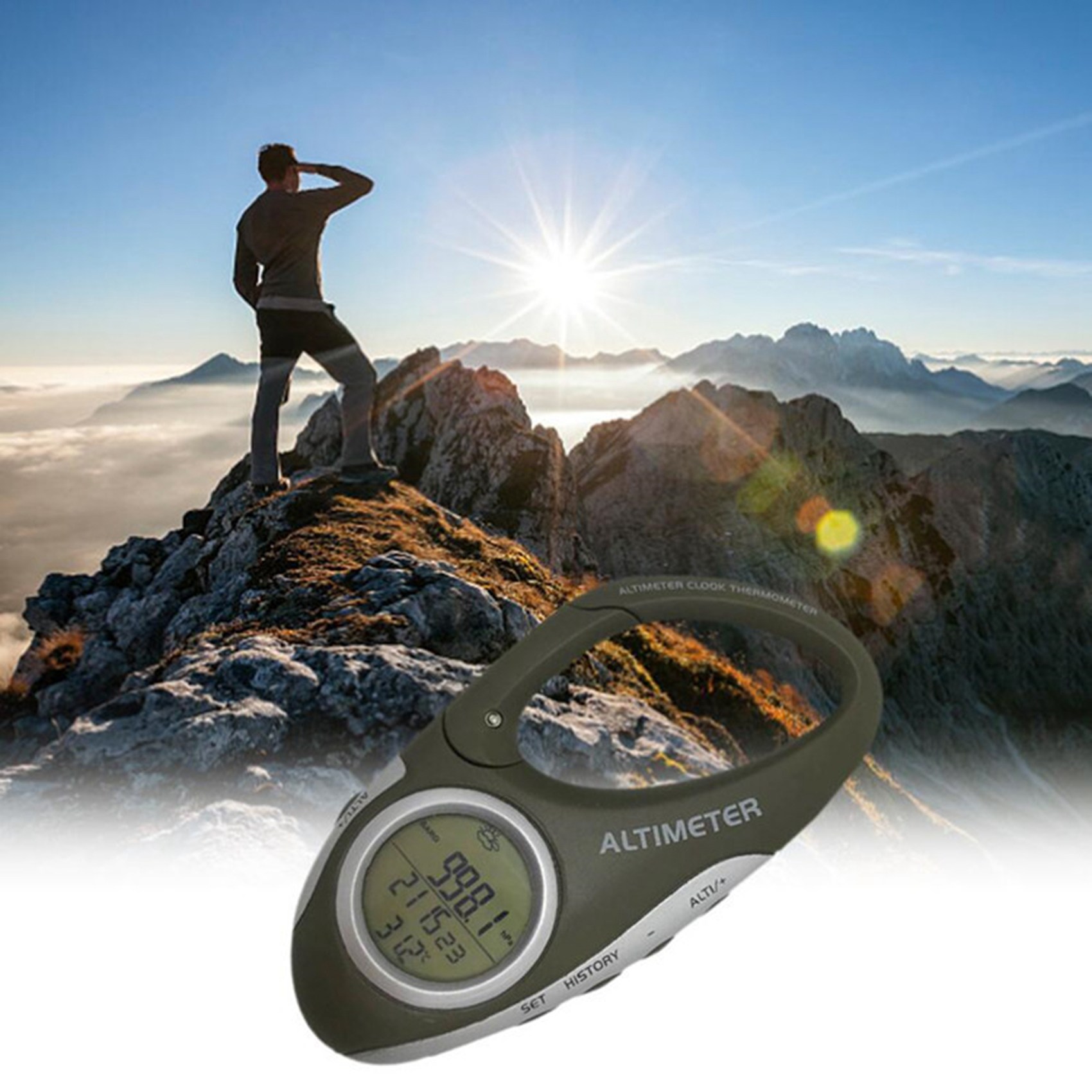 Altimeter elektronik Carabiner - Electronics And Gadgets With I ulasan dan harga