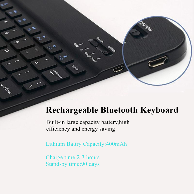 Papan ketik Bluetooth 7 warna  - Wireless Keyboard Mini ulasan dan harga